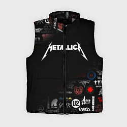Женский жилет Metallica, цвет: 3D-светло-серый