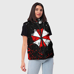 Женский жилет RESIDENT EVIL UMBRELLA, цвет: 3D-черный — фото 2