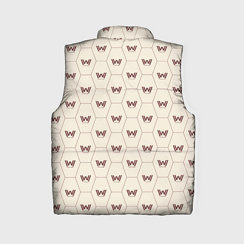 Женский жилет Westworld Logo Pattern / 3D-Черный – фото 2