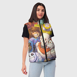 Женский жилет UNDERTALE, цвет: 3D-черный — фото 2