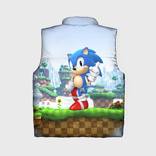 Женский жилет SEGA SONIC / 3D-Черный – фото 2