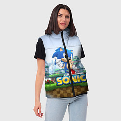 Женский жилет SEGA SONIC, цвет: 3D-черный — фото 2