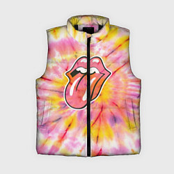Женский жилет Rolling Stones tie-dye