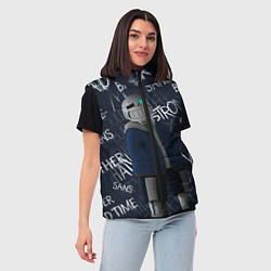 Женский жилет UNDERTALE, цвет: 3D-черный — фото 2