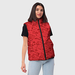 Женский жилет Deftones, цвет: 3D-светло-серый — фото 2