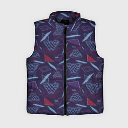 Женский жилет Wonder Woman, цвет: 3D-черный