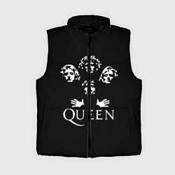 Женский жилет QUEEN НА СПИНЕ, цвет: 3D-черный