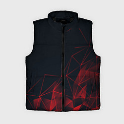 Женский жилет RED STRIPES, цвет: 3D-черный