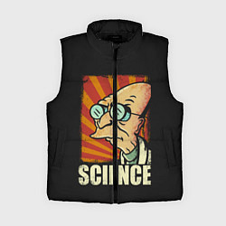 Женский жилет Futurama Science, цвет: 3D-черный