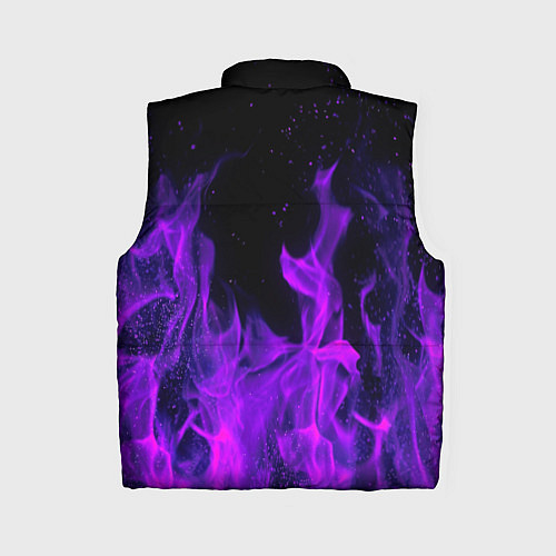 Женский жилет ФИОЛЕТОВЫЙ ОГОНЬ / 3D-Черный – фото 2