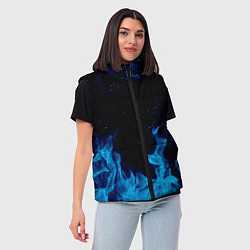Женский жилет СИНИЙ ОГОНЬ, цвет: 3D-красный — фото 2