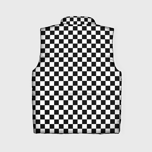 Женский жилет Шахматка мелкая / 3D-Черный – фото 2