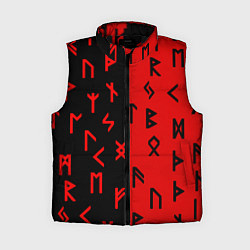 Женский жилет РУНЫ, цвет: 3D-черный