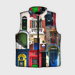 Женский жилет London doors цифровой коллаж, цвет: 3D-светло-серый