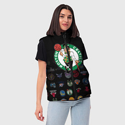 Женский жилет Boston Celtics 1, цвет: 3D-красный — фото 2