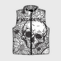Женский жилет Megadeth, цвет: 3D-черный