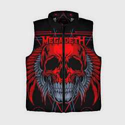 Женский жилет Megadeth, цвет: 3D-светло-серый