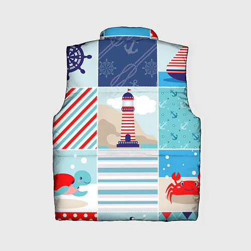 Женский жилет Моряк / 3D-Красный – фото 2