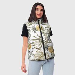 Женский жилет Тропики хаки, цвет: 3D-красный — фото 2