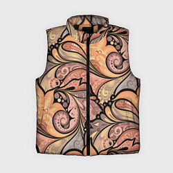 Женский жилет Дудл узоры, цвет: 3D-черный