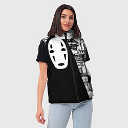 Женский жилет No-Face Spirited Away Ghibli, цвет: 3D-светло-серый — фото 2