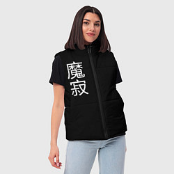 Женский жилет Одинокий Демон, цвет: 3D-черный — фото 2