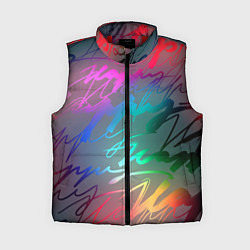 Женский жилет Узоры, цвет: 3D-красный