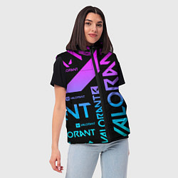 Женский жилет Valorant, цвет: 3D-красный — фото 2