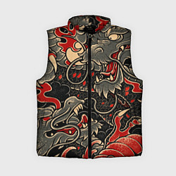 Женский жилет Dsquared tatoo DRAGON, цвет: 3D-красный