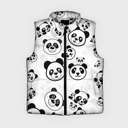 Женский жилет Панды, цвет: 3D-светло-серый