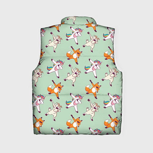 Женский жилет Dabbing Animals / 3D-Черный – фото 2