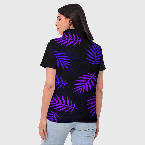 Женский жилет НЕОНОВЫЕ ТРОПИКИ / 3D-Красный – фото 4