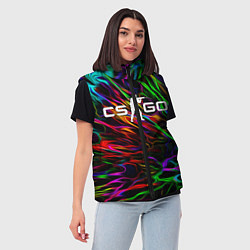 Женский жилет CS GO КС ГО, цвет: 3D-красный — фото 2