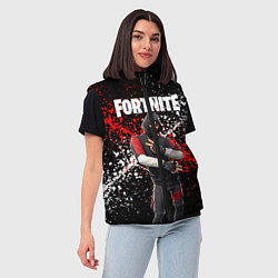 Женский жилет Fortnite Ikonik, цвет: 3D-черный — фото 2