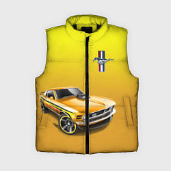 Женский жилет Ford mustang - motorsport, цвет: 3D-черный