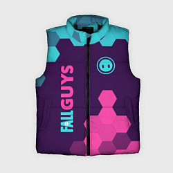 Женский жилет FALL GUYS ФОЛ ГАЙС, цвет: 3D-черный