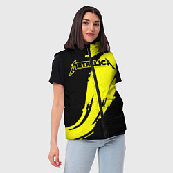 Женский жилет Metallica, цвет: 3D-черный — фото 2