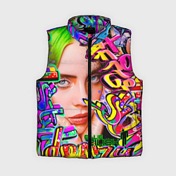 Женский жилет Billie Eilish, цвет: 3D-светло-серый