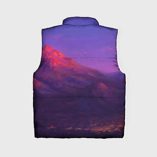 Женский жилет Горы / 3D-Черный – фото 2