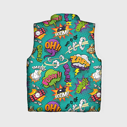 Женский жилет Pop art comics / 3D-Черный – фото 2