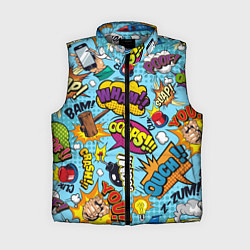 Женский жилет Pop art comics, цвет: 3D-светло-серый