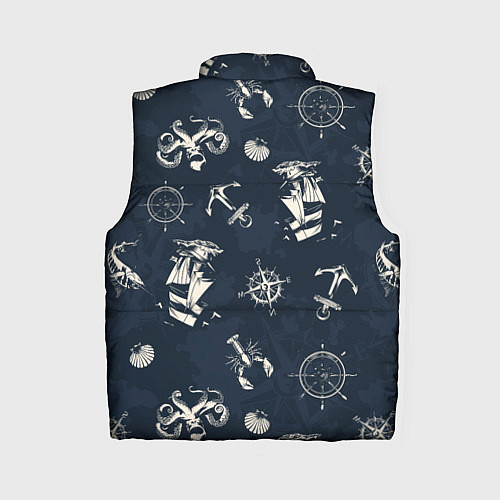 Женский жилет Nautical art / 3D-Черный – фото 2
