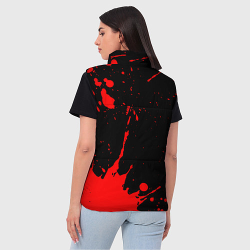 Женский жилет METALLICA МЕТАЛЛИКА / 3D-Красный – фото 4