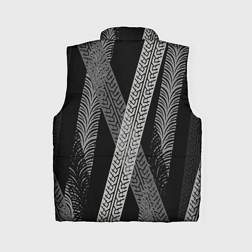 Женский жилет Следы шин / 3D-Черный – фото 2