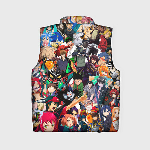 Женский жилет Аниме персонажи / 3D-Черный – фото 2