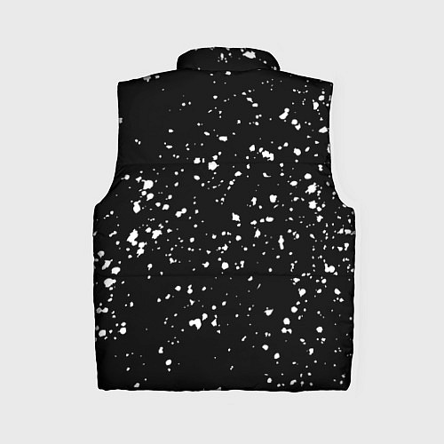 Женский жилет Каллиграфия на чёрном фоне / 3D-Красный – фото 2