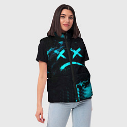 Женский жилет Lil Peep, цвет: 3D-светло-серый — фото 2