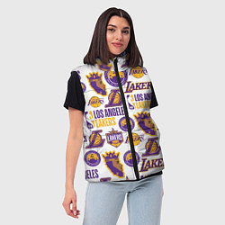 Женский жилет LAKERS LOGO, цвет: 3D-светло-серый — фото 2