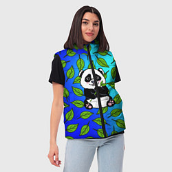 Женский жилет Панда, цвет: 3D-черный — фото 2