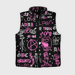 Женский жилет LIL PEEP, цвет: 3D-черный